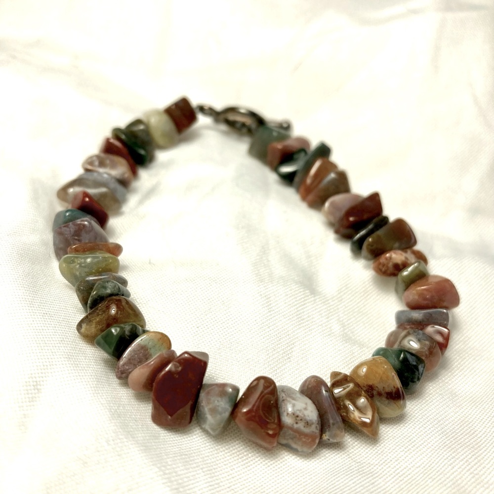 Bracelet made of semi precious stones